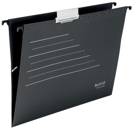 Image of Leitz 19210095 hanging folder A4 Cardboard Black