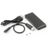 CoreParts MSUB2340 storage drive enclosure SSD enclosure Black