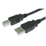 Cables Direct 3m USB2.0 A - B m/m USB cable USB A USB B Black