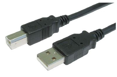 Cables Direct 3m USB2.0 A - B m/m USB cable USB A USB B Black