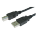 Cables Direct 3m USB2.0 A - B m/m USB cable USB A USB B Black