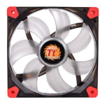 Thermaltake Luna 12 LED Re Computer behuizing Ventilator 12 cm Zwart, Rood, Transparant