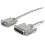 StarTech.com SCNM925FM serial cable Gray 118.1" (3 m) DB-25 DB-9
