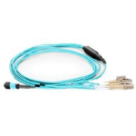 HPE K2Q47A fiber optic cable 590.6" (15 m) MPO 4xLC OM4 Blue