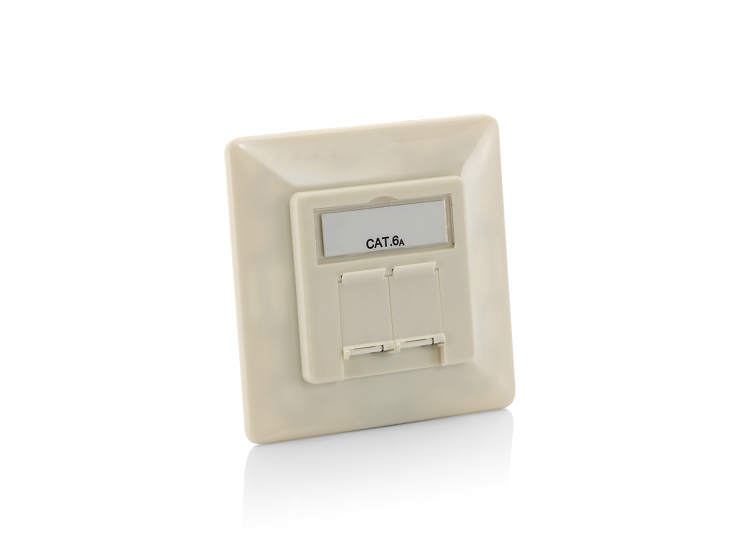 Image of Equip Cat.6A German Modular Faceplate