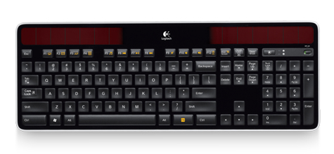 Logitech Wireless Solar K750 keyboard RF Wireless Russian Black