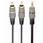 Gembird CCA-352-1.5M audio kabel 1,5 m 3.5mm 2 x RCA Zwart