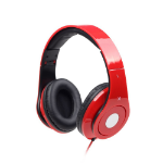 Gembird MHS-DTW-R hoofdtelefoon/headset Hoofdtelefoons Bedraad Hoofdband Oproepen/muziek Rood