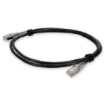 AddOn Networks ADD-2FSLCAT6A-BK networking cable Black 0.61 m Cat6a S/UTP (STP) Round