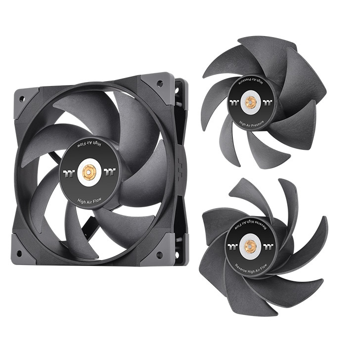 Image of Thermaltake SWAFAN GT12 Computer case Air cooler 12 cm Black 3 pc(s)