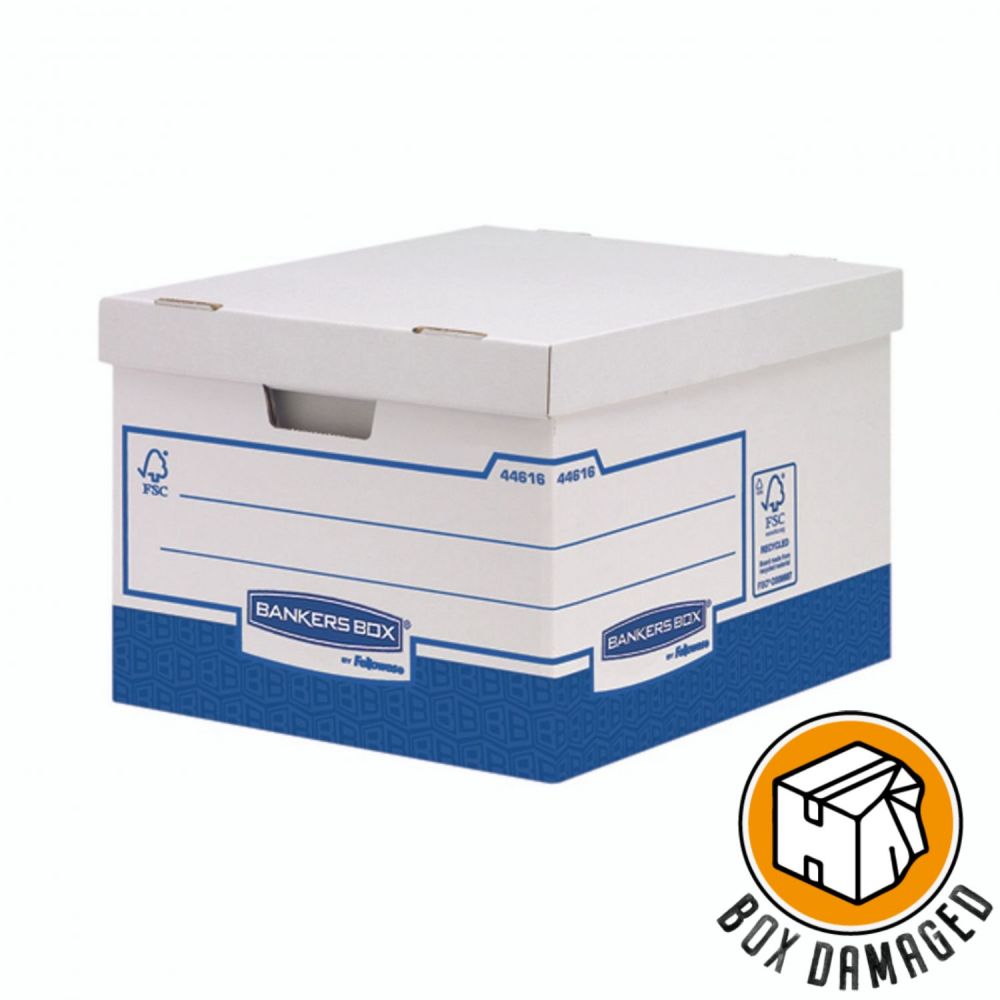 BOX DAMAGED - Heavy-Duty Large Blue Box Pack of 10 thumbnail