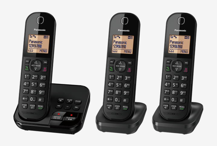 Image of Panasonic KX-TGC423EB telephone DECT telephone Caller ID Black