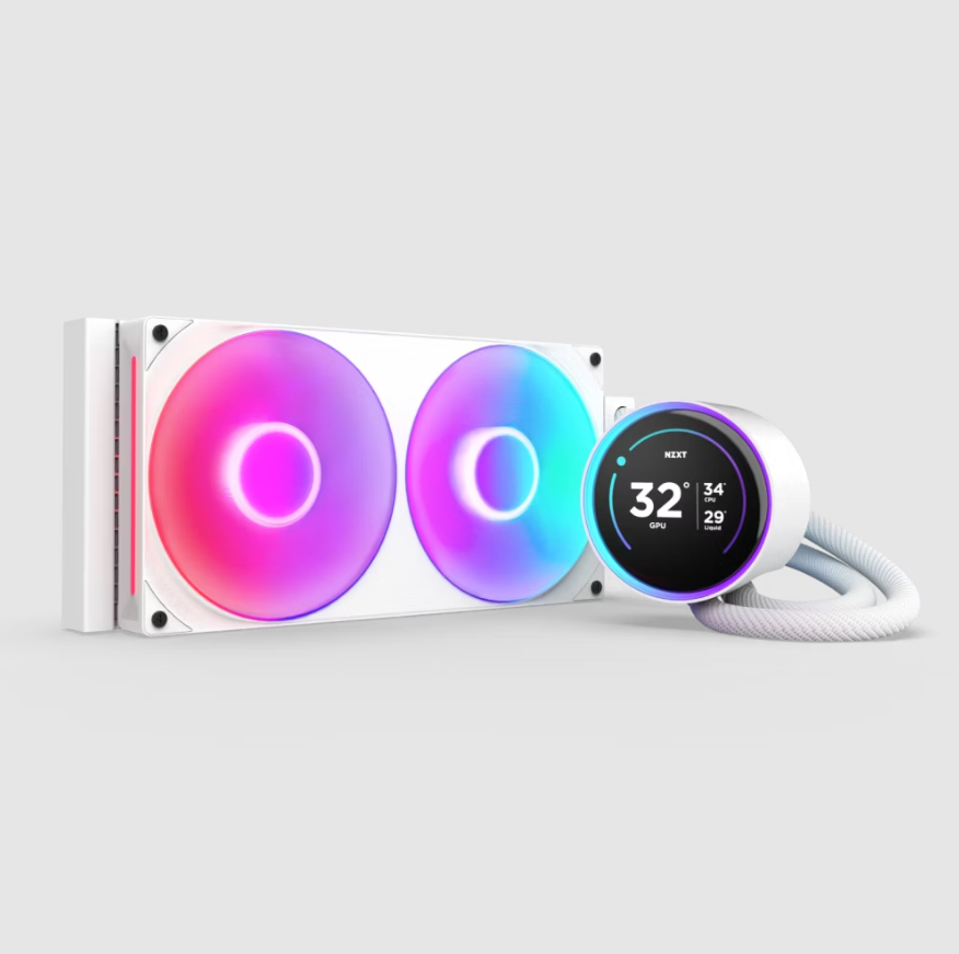 Nzxt White Kraken Elite 280 Rgb Processor All-In-One Liquid Cooler 14 Cm Whi