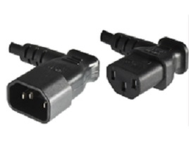 Image of Microconnect C13/C14, 0.4 m Black C13 coupler C14 coupler