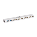 Tripp Lite U360-010C-2X3 10-Port USB 3.x (5Gbps) / USB 2.0 Combo Hub - USB Charging, 2 USB 3.x & 8 USB 2.0 Ports