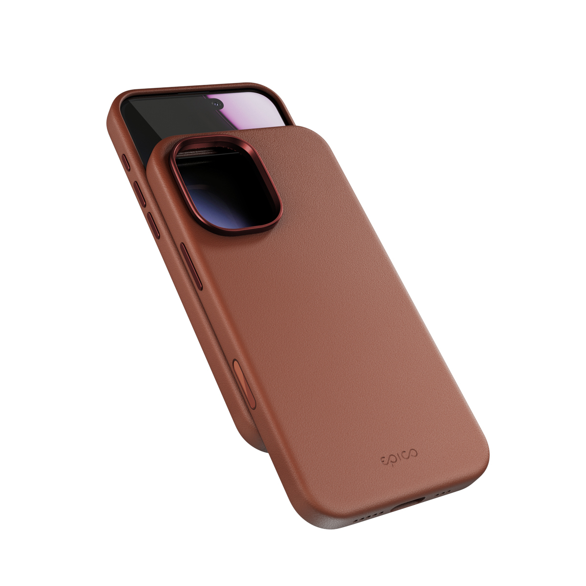 Epico Mag+ Leather Case iPhone 17 - brown