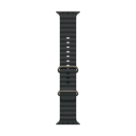 Apple 49mm Black Ocean Band - Natural Titanium Finish