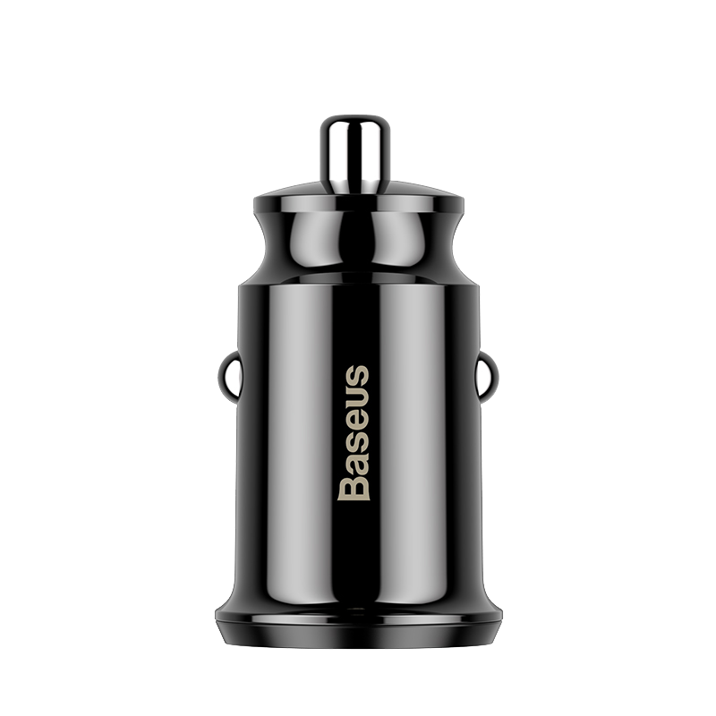 CCALL-ML01 BASEUS Grain Car Charger (Dual USB 5V 3.1A ) Black