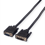 Value DVI Cable, DVI (18+5) - HD15, M/M 2 m