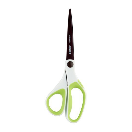 Scotch Titanium Scissors 200mm Green with Comfort Grip 1458T-GREEN