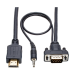 Tripp Lite P566-006-VGA-A video cable adapter 70.9" (1.8 m) HDMI HD15 + 3.5 mm Black