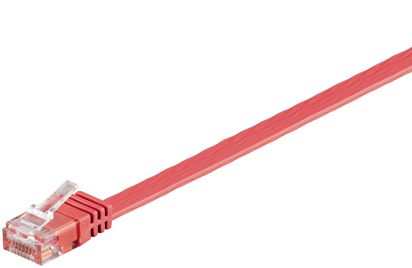 Image of Microconnect V-UTP601R-FLAT networking cable Red 1 m Cat6 U/UTP (UTP)