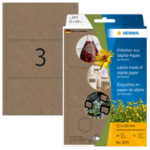 HERMA 2075 self-adhesive label Rounded rectangle Permanent Brown 72 pc(s)