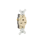 Leviton 5029-I socket-outlet NEMA 6-15R Ivory