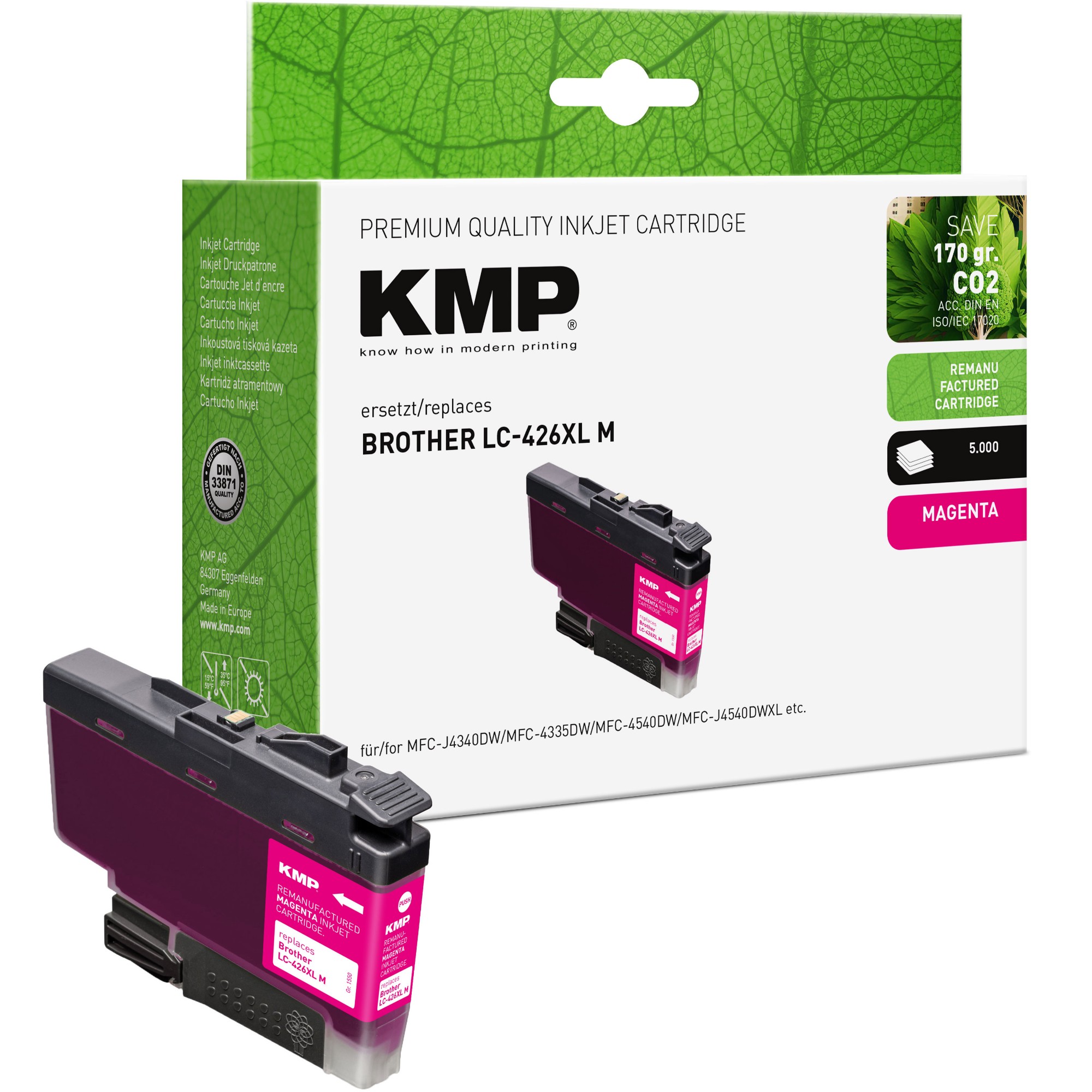 EU Product - KMP Patrone Brother LC426XLM magenta 5000 Seiten remanufactured