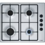 Bosch Serie 2 PBP6B5B60 hob Stainless steel Built-in Gas 4 zone(s)