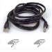 Belkin RJ45 CAT-6 Snagless STP Patch Cable 5m black 5m Black networking cable