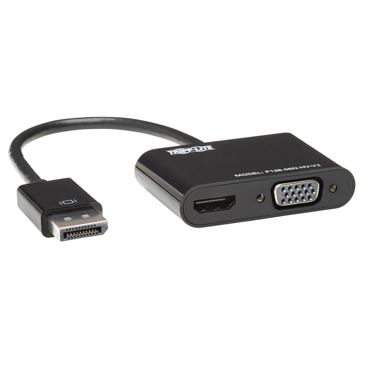 Image of Tripp Lite P136-06N-HV-V2 DisplayPort to VGA/HDMI All-in-One...
