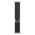 Apple 49mm Dark Green Alpine Loop - Small - Natural Titanium Finish