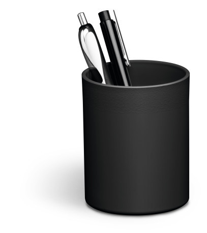 Durable ECO pen/pencil holder Recycled plastic Black