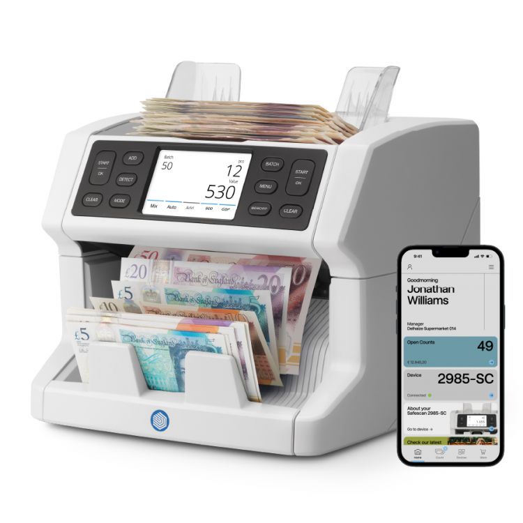 Safescan 2865-SC Banknote Value Counter with SmartConnect 36065J