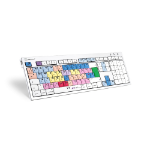 Logickeyboard LKB-MCOM4-CWMU-FR keyboard Office USB AZERTY French Multicolour