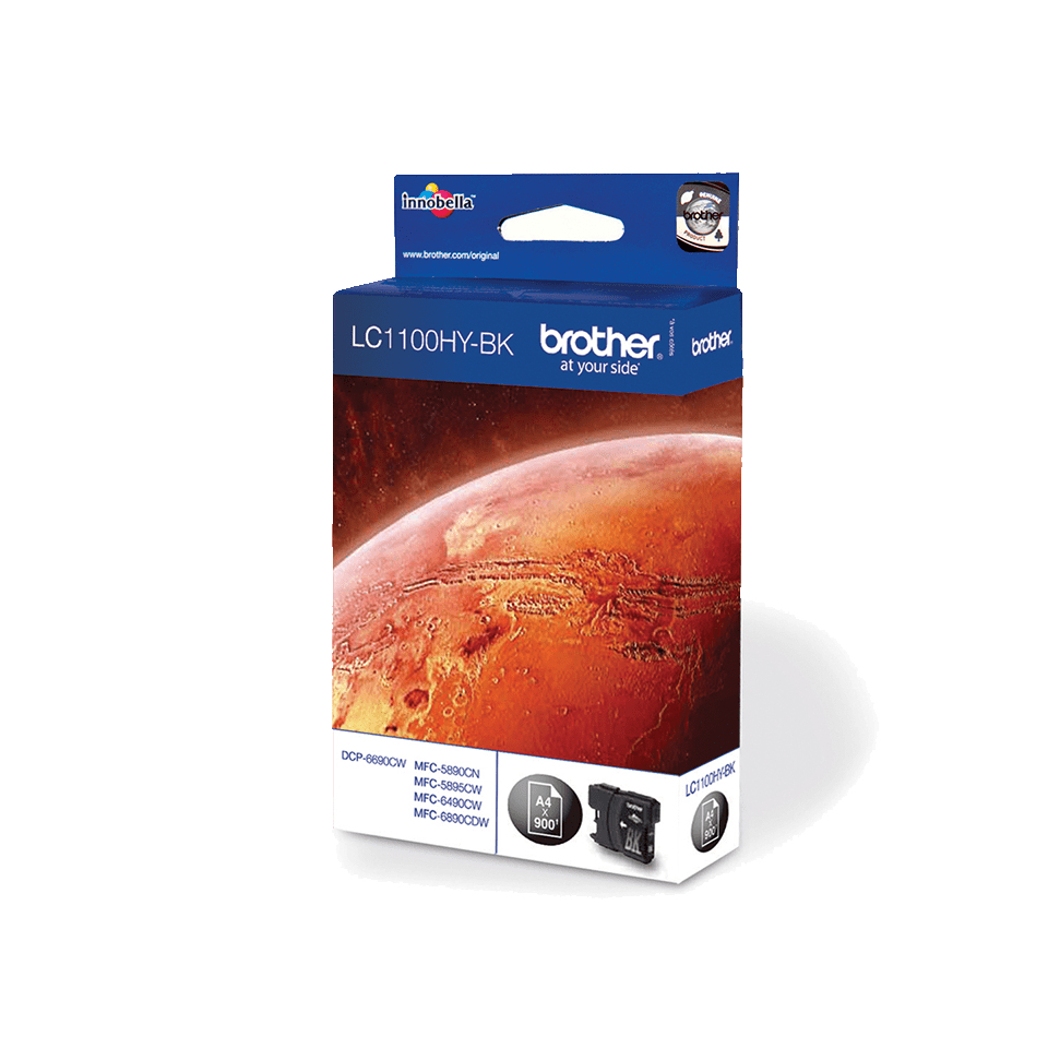 Brother LC1100HYBK Inkjet Cartridge High Yield Black LC1100HYBK