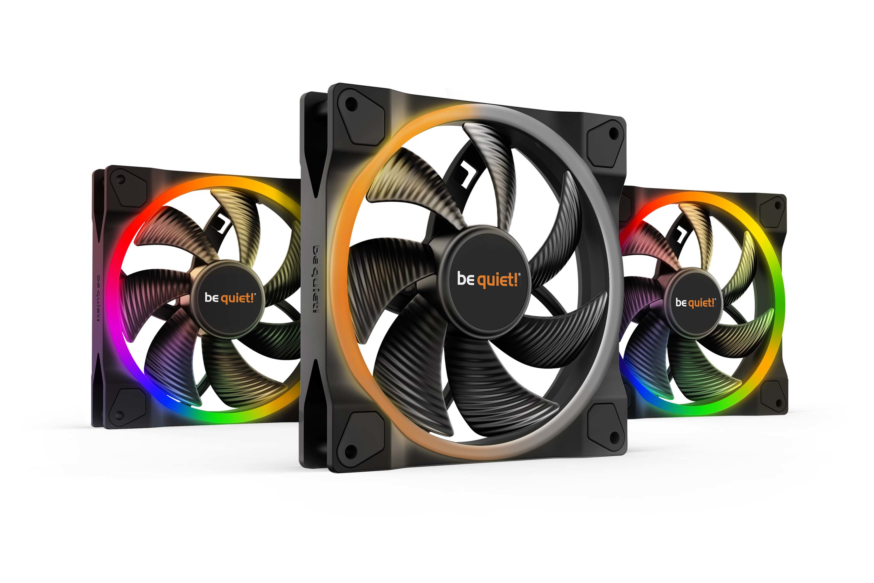 Image of be quiet! Light Wings 140mm ARGB PWM Fan Black 3 Pack