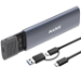 MAIWO M.2 NVME SATA SSD Enclosure Adapter Tool-Free, RTL9210B Chips, USB C 3.1 Gen 2 10Gbps NVME, 6Gbps SATA PCIe M-Key(B+M Key), External Solid State Drive Support UASP Trim for 2242/2260/2280