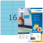 HERMA Etiketten blauw 105x37 A4 1600 st.
