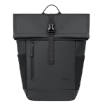 Rivacase Eden backpack Roll top backpack Black Polyester, PU leather