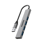Sitecom CN-5004 interface hub USB 3.2 Gen 1 (3.1 Gen 1) Type-A 5000 Mbit/s Black, Grey