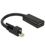 DeLOCK 62640 video cable adapter 0.25 m Mini DisplayPort HDMI Black