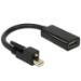 DeLOCK 62640 video cable adapter 0.25 m Mini DisplayPort HDMI Black