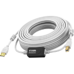 Vision TC 10MUSB+/2 USB-kablar USB 2.0 10 m USB A USB B 0,48 Gbit/s Vit