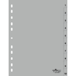 Durable 6511-10 Numeric tab index Polypropylene (PP) Grey