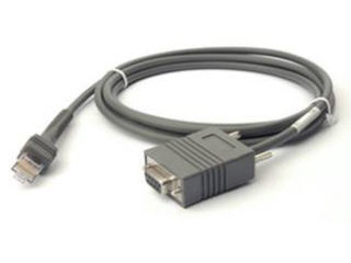 Image of Zebra CBA-R01-S07PBR serial cable Grey 2.1336 m RS232 DB9