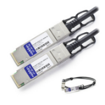 AddOn Networks EXQSFP40GEDAC50CM-AO InfiniBand/fibre optic cable 0.5 m QSFP+ Black