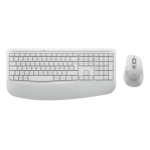Logitech Signature Comfort Plus Combo MK880 keyboard Mouse included Universal RF Wireless + Bluetooth QWERTZ German White