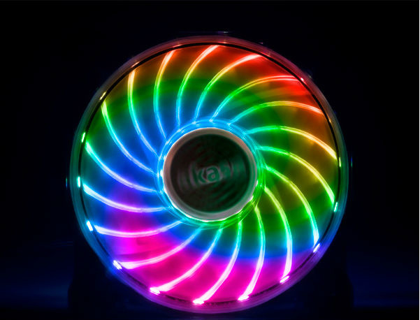 Image of Akasa Vegas X7 Computer case Fan Black, Transparent